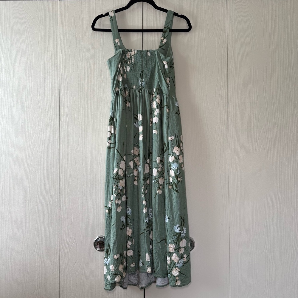 House of Harlow 1960 Midi Green Floral Dress - Picture 4 of 8